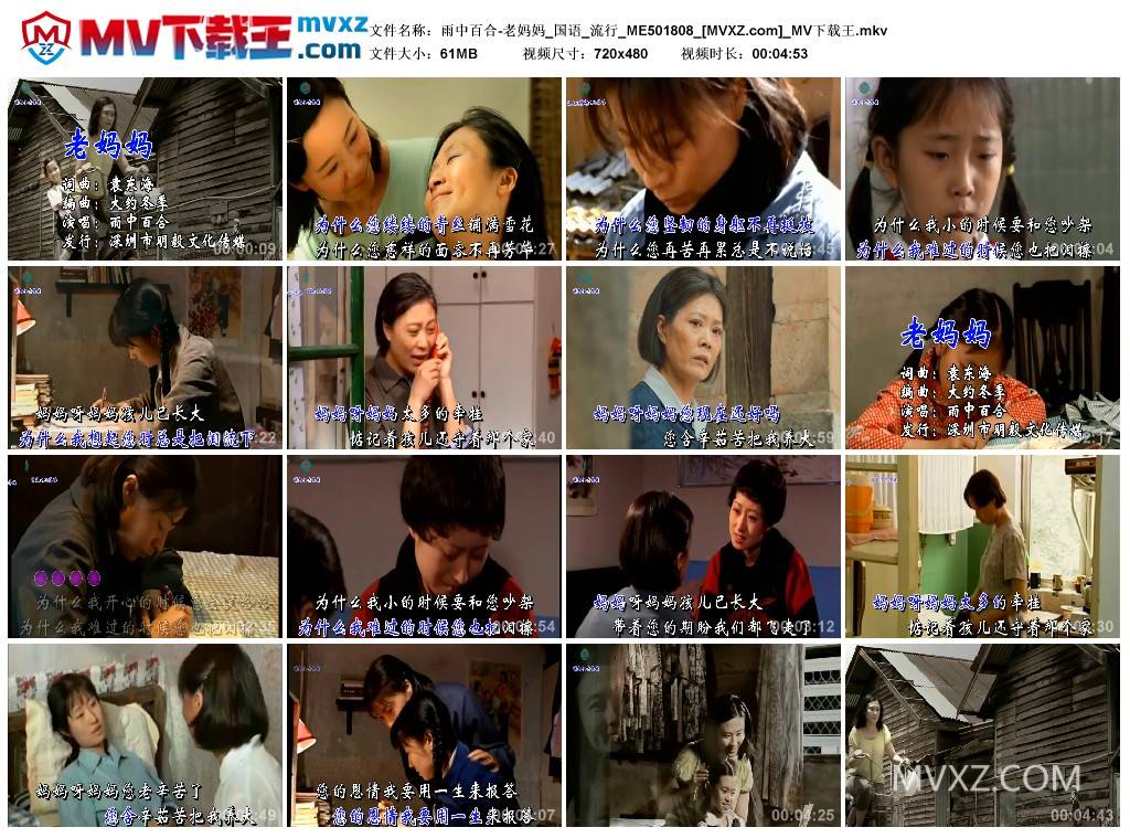 雨中百合-老妈妈_国语_流行_ME501808